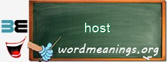 WordMeaning blackboard for host